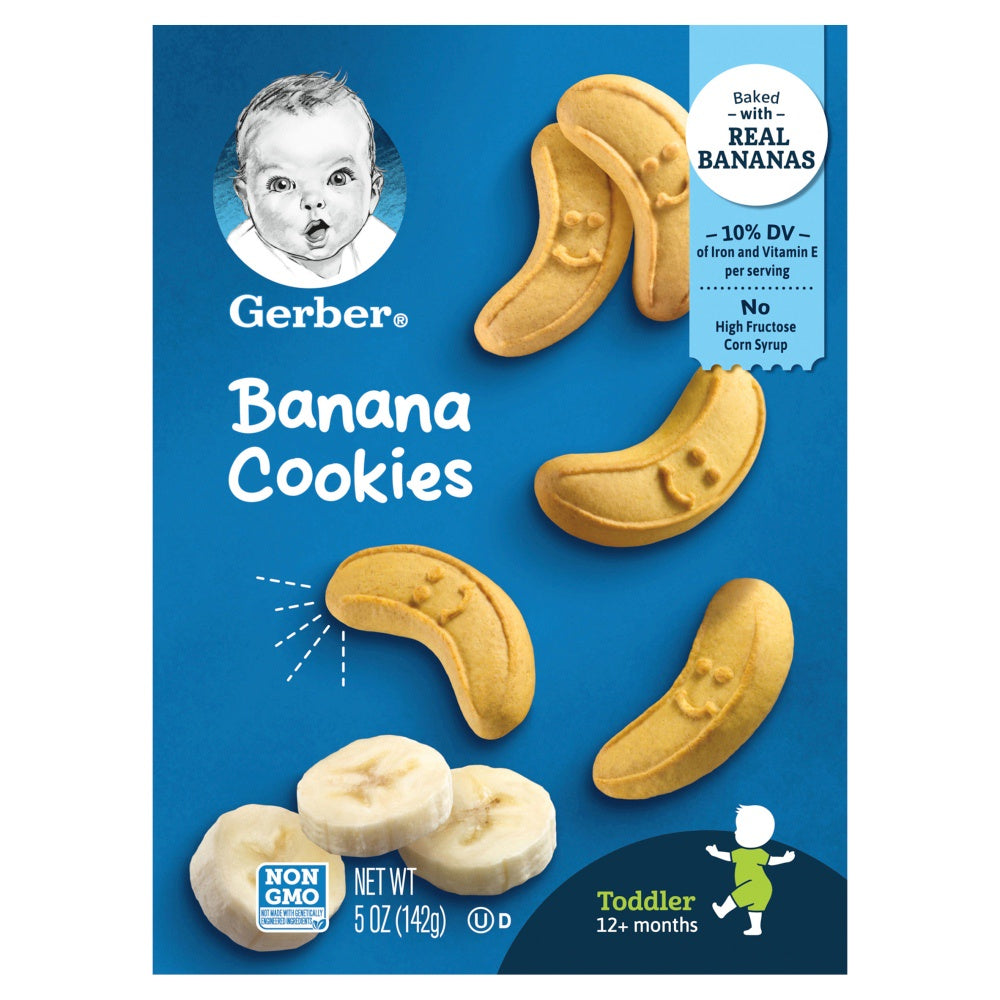 Gerber Banana Cookies, 5 Oz