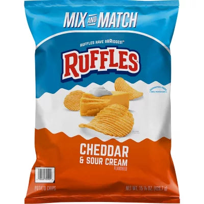 Ruffles Cheddar & Sour Cream Potato Chips, 15.125 Oz