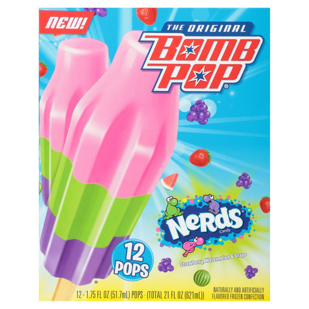 Bomb Pop Nerd's Ice Pops, 12 Ct