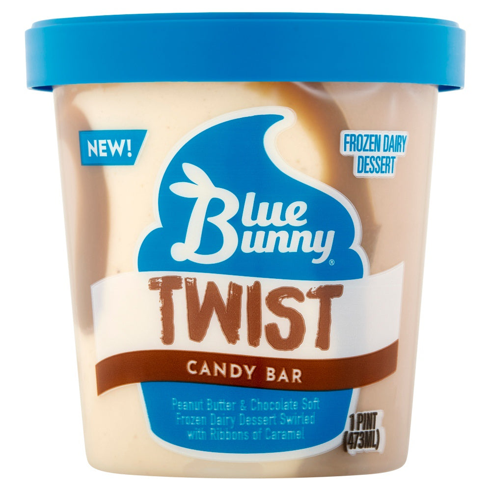 Blue Bunny Twist Candy Bar Ice Cream, 16 Oz