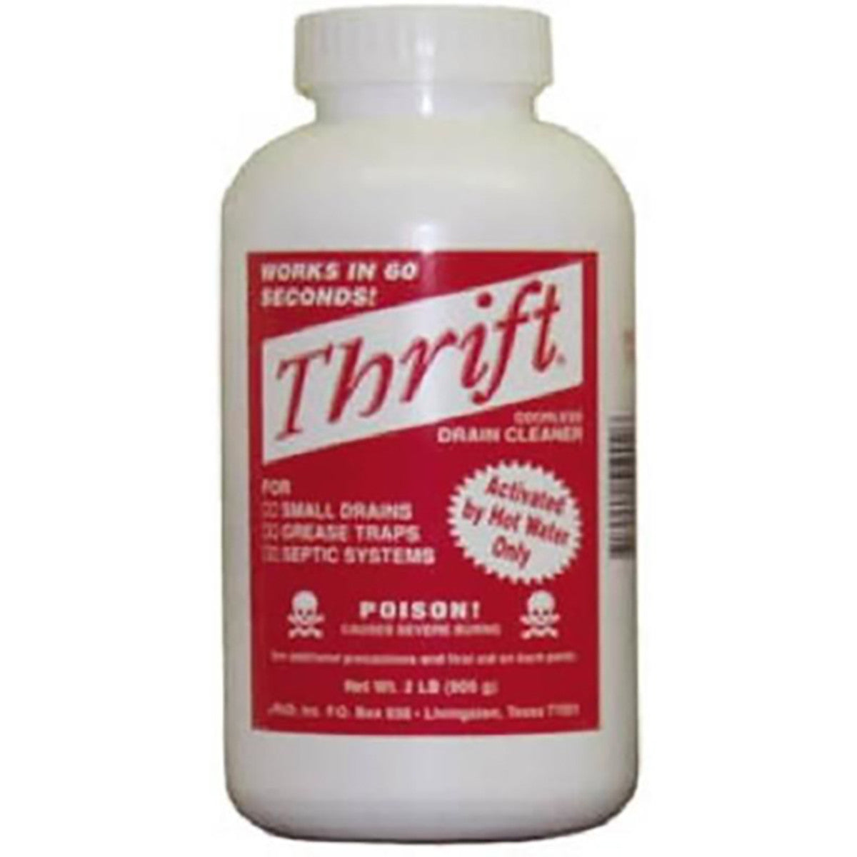 Thrift Drain Cleaner, 2 Lb Crystals
