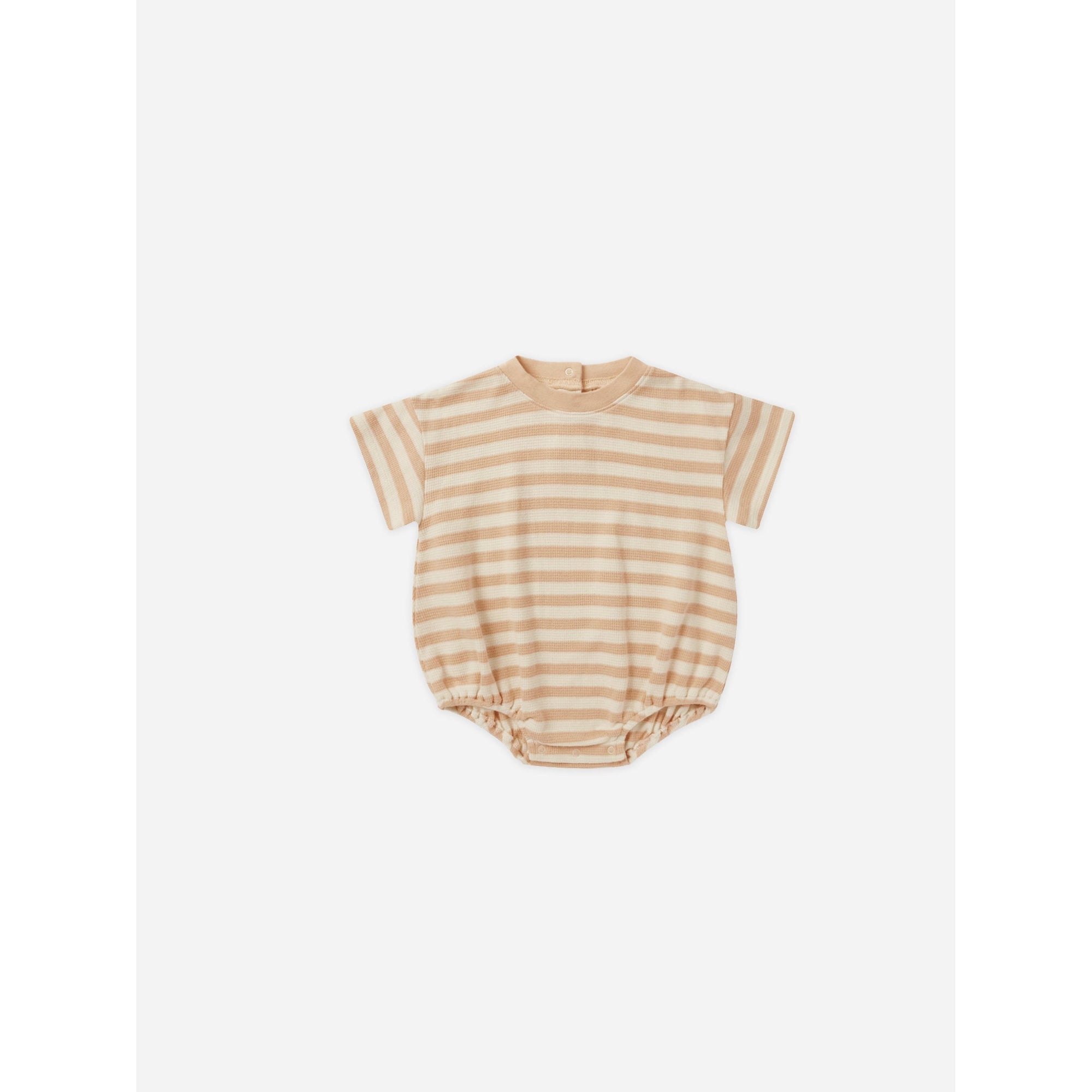 Rylee & Cru Apricot Stripe Relaxed Bubble Romper 12-18m