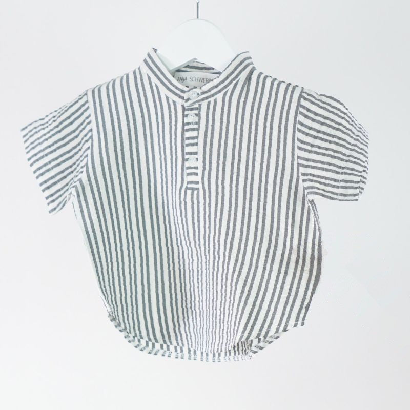 Anja Schwerbrock Seta Collar Shirt Stripes - 4y