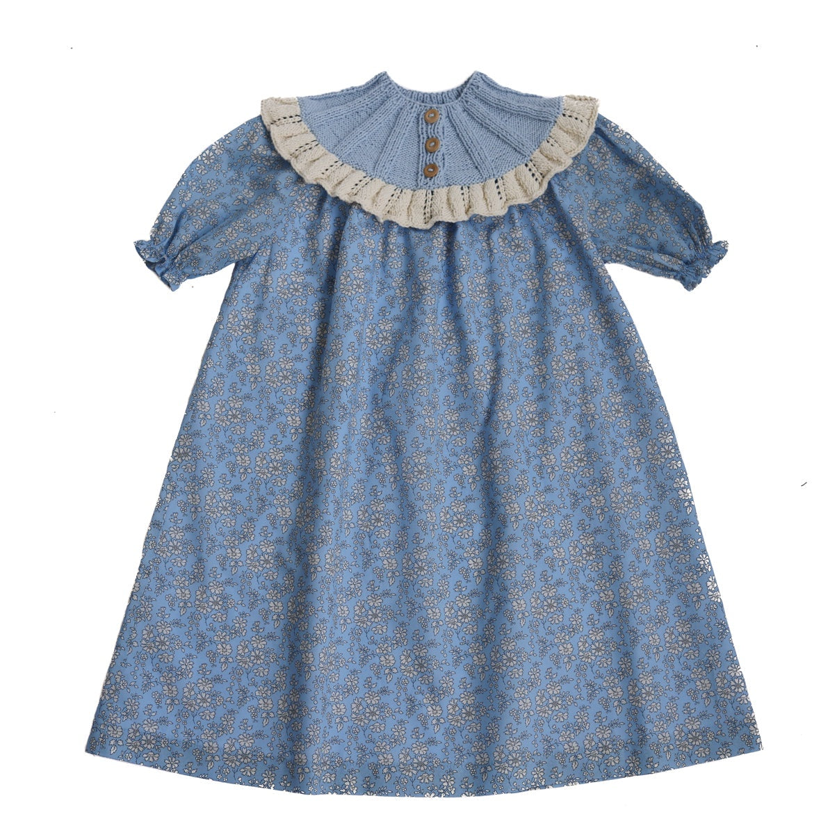 Kalinka Blue Flowers Sidra Dress - 2Y