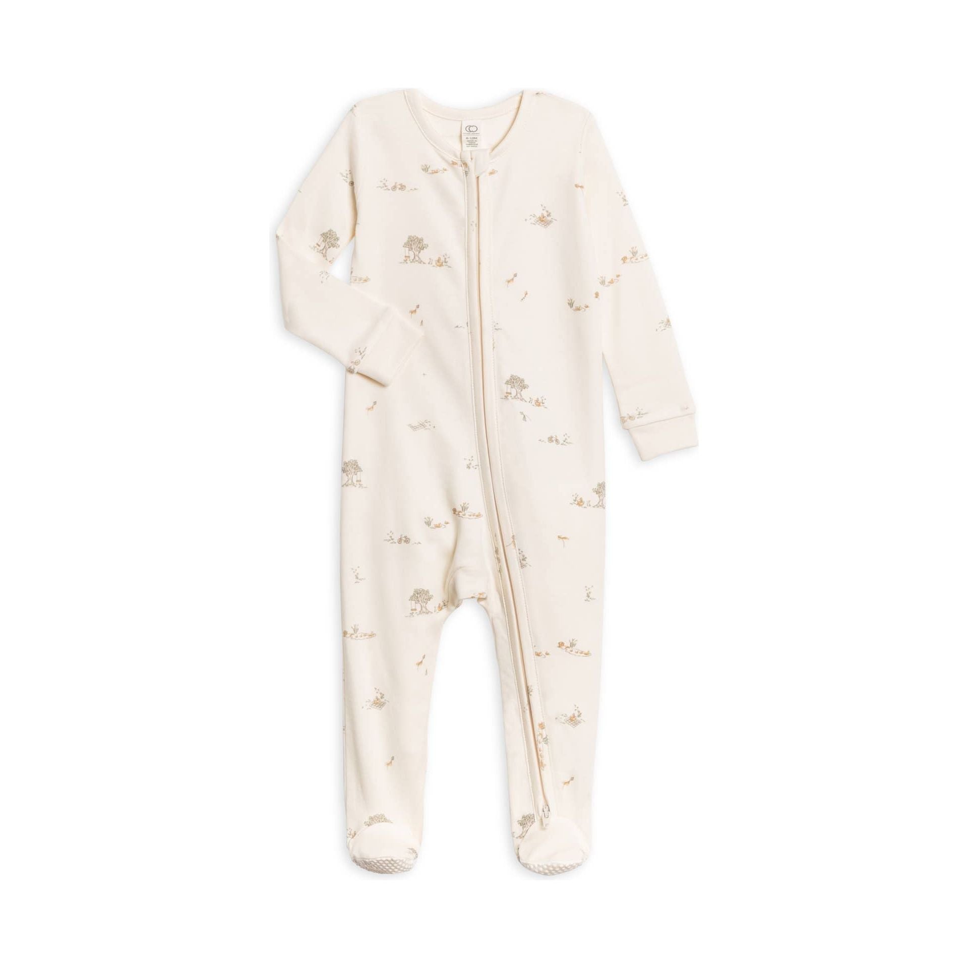 Colored Organics Peyton Footed Sleeper - Picnic | 12-18M