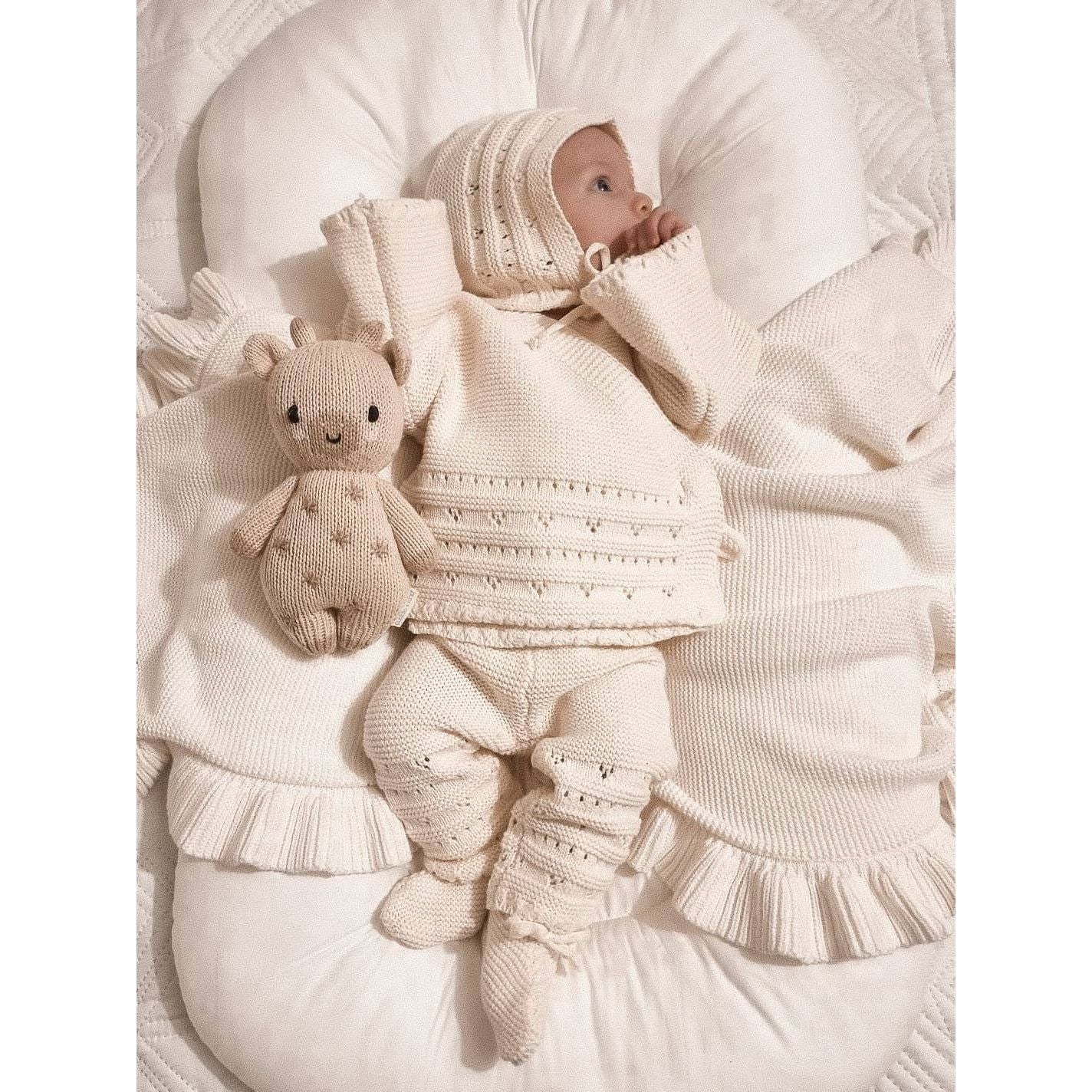 Luna & Luca Bring Me Home Chunky Knit Bundle - Cream