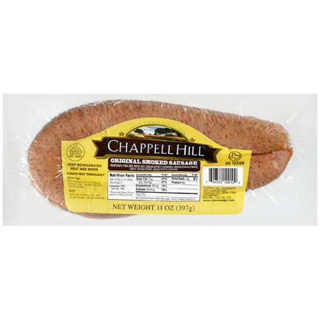 Chappell Hill Smoked Sausage, 14 Oz