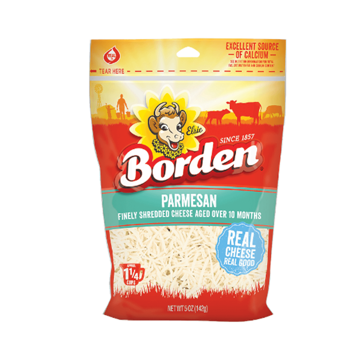 Borden Parmesan Shredded Cheese 5oz