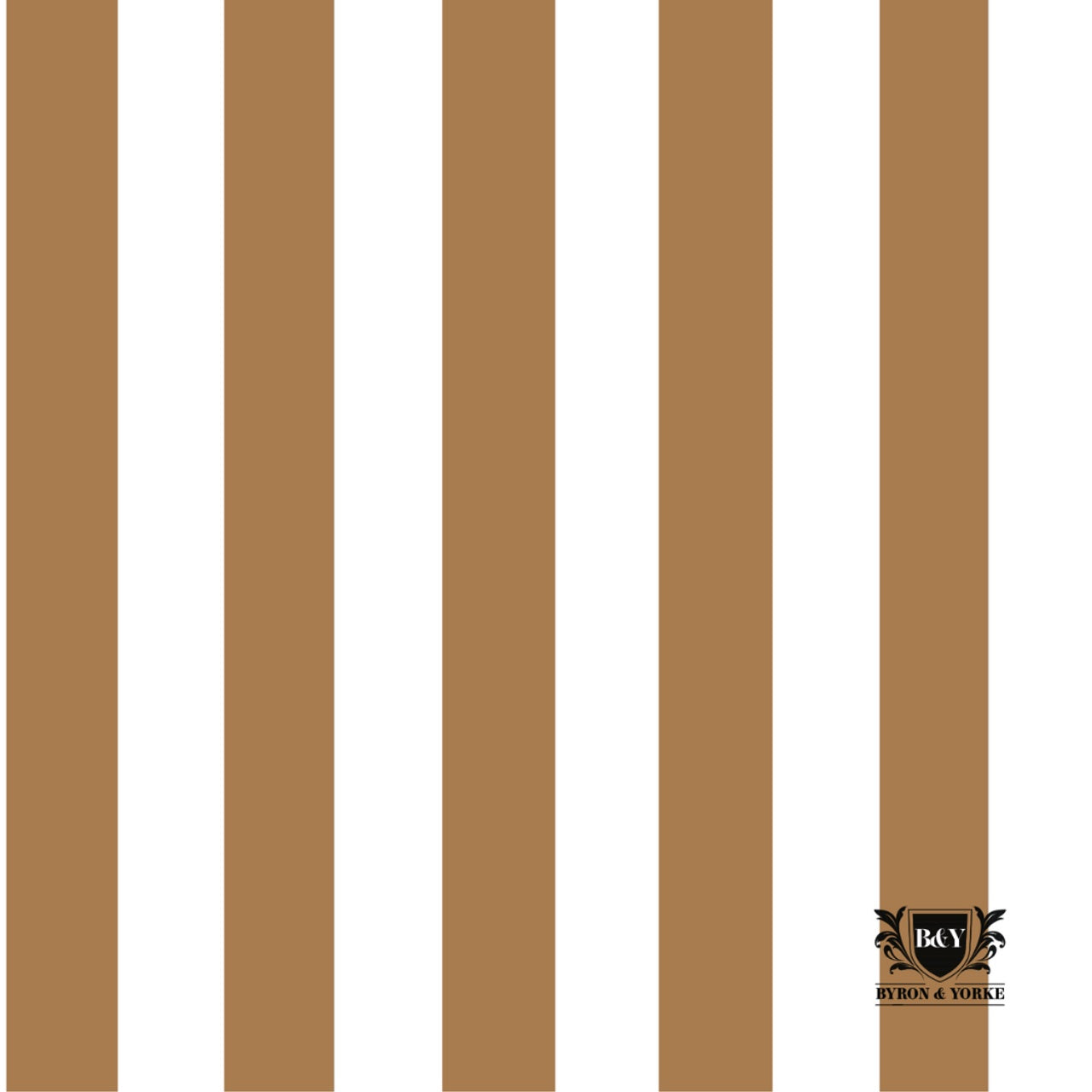 B&Y Gold Stripe Cocktail Napkin 20 pk