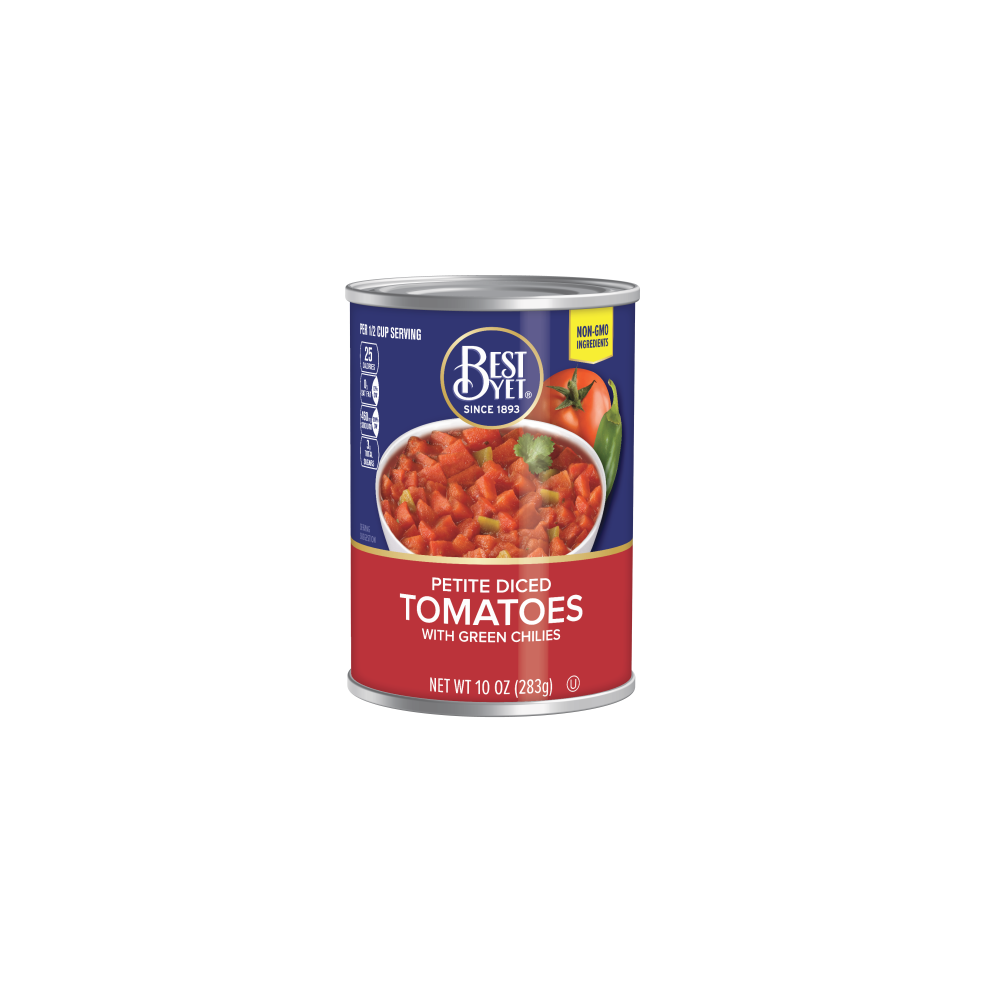 Best Yet Diced Tomatoes with Green Chilies, 10 Oz