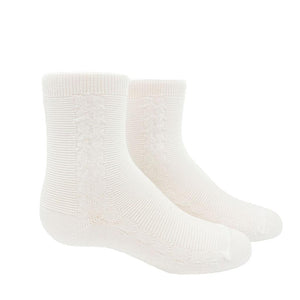 Condor Boys Cable Crew Sock