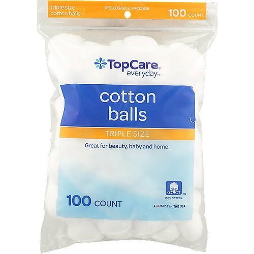 Top Care Cotton Balls, 100 Ct