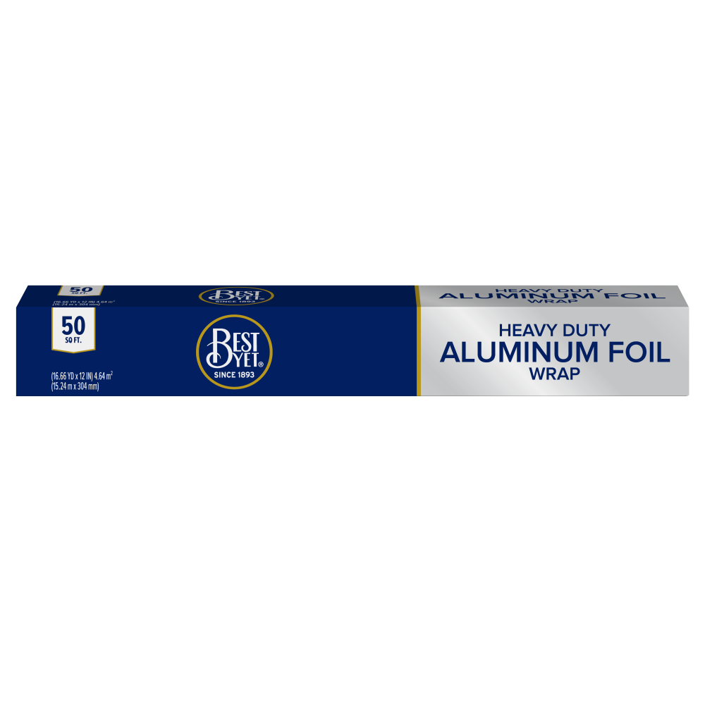 Best Yet Heavy Duty Aluminum Foil, 12" x 50 Sq Ft