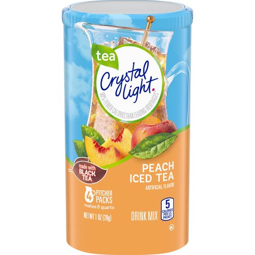Crystal Light Peach Iced Tea, 4 Ct Pitcher Packs
