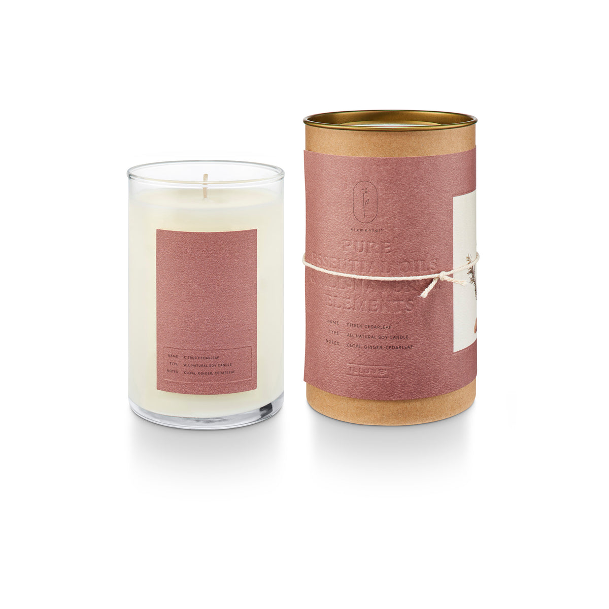 Illume Citrus Cedarleaf Glass Candle