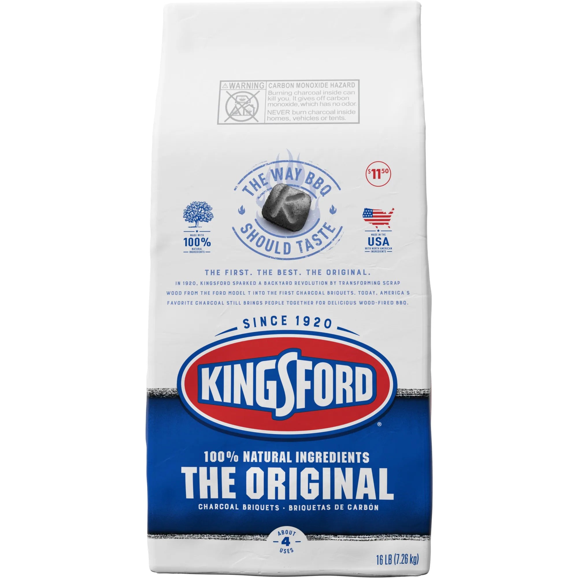 Kingsford Original Charcoal Briquettes, 16 Lbs