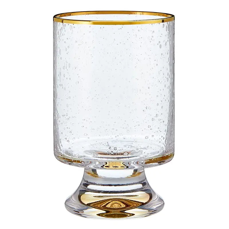 Gold Rimmed Old Fashioned Glass | Set of 2
