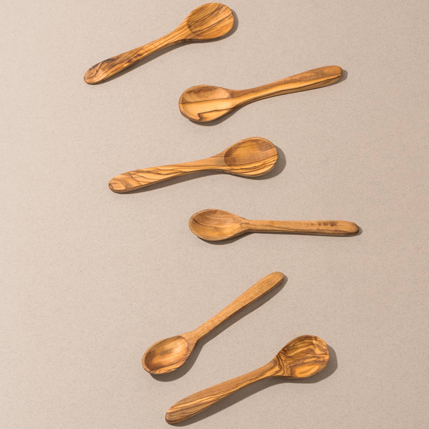 Natural Olive Wood Coffee Spoon  | 5''