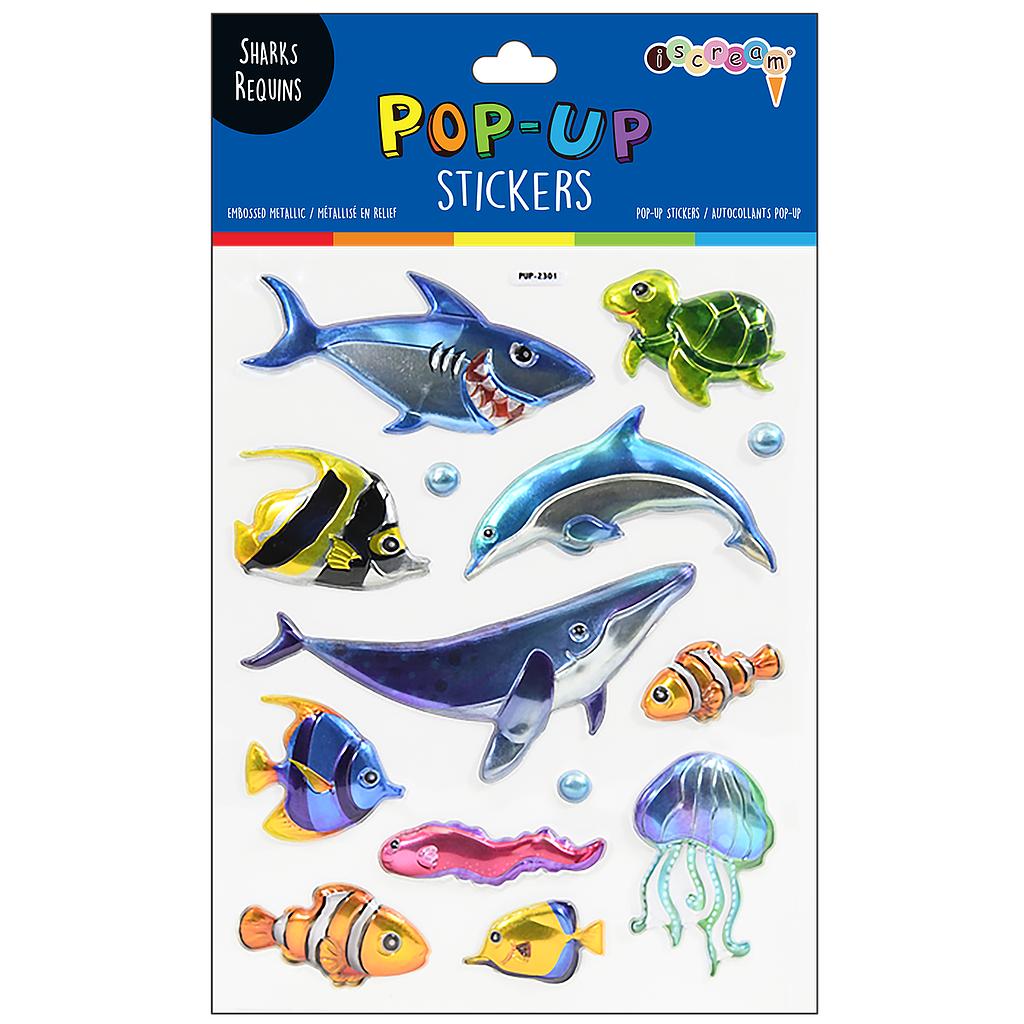 Shark Pop Up Stickers