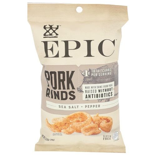 Epic Pork RInds Sea Salt & Pepper, 2.5 Oz