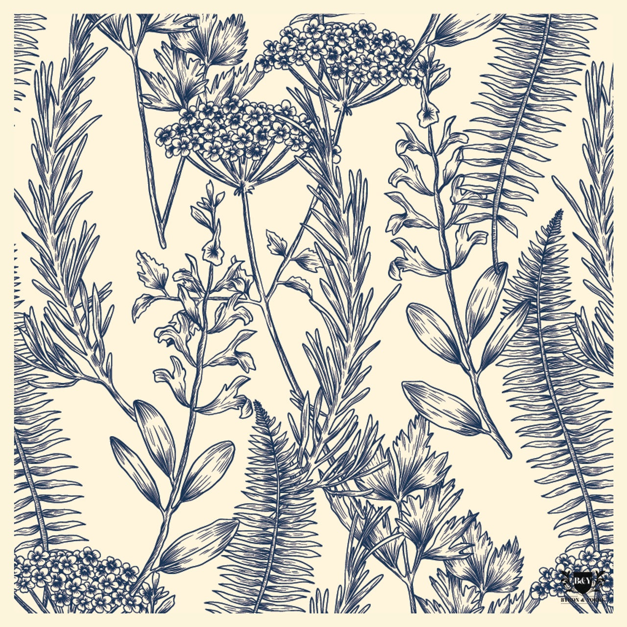 B&Y Vintage Botanical Place Mat 30 pk