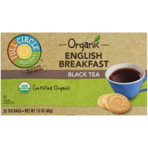 Full Circle Market Organic English Breakfast Tea Bags, 20 Ct