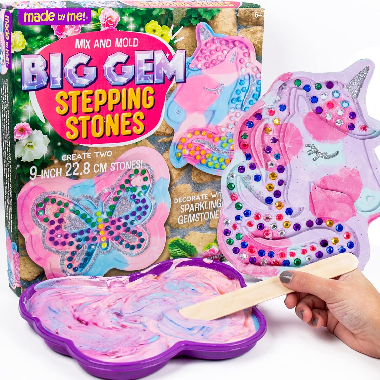 Made by Me! Mix & Mold Big Gem Stepping Stones