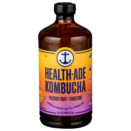 Health-Ade Organic Passion Fruit Tangerine Kombucha,16 Fl  Oz