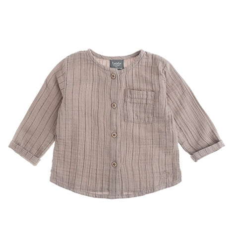 Tocoto Vintage Baby Striped Shirt Beige / 18M