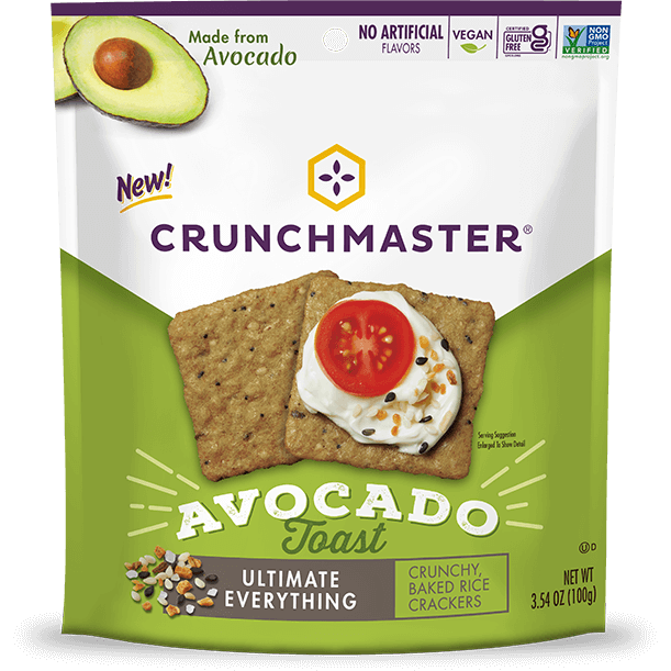 Crunchmaster Avocado Everything Crackers, 3.54 Oz