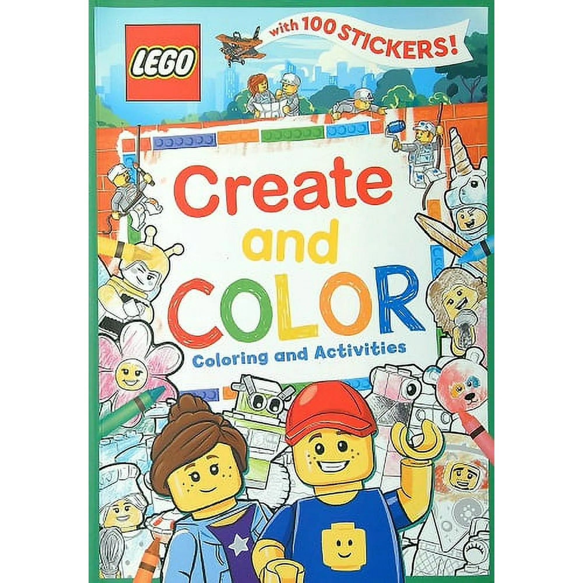 Create and Color Lego Coloring and Activities Book