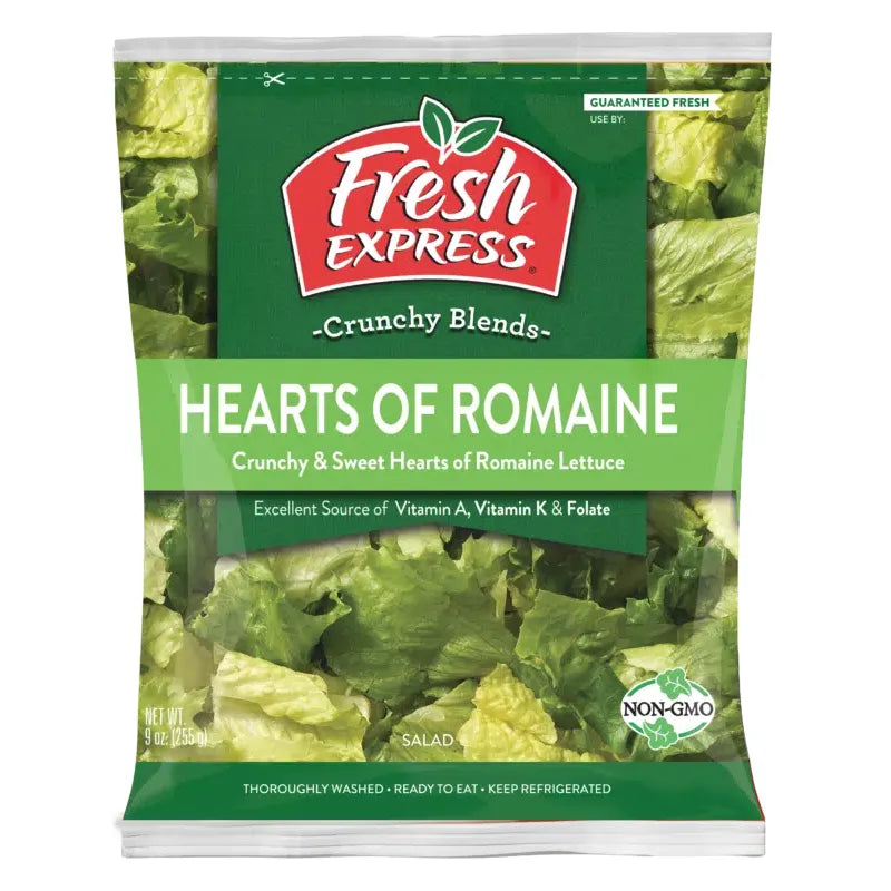 Fresh Express Hearts of Romaine, 9oz (C&S)