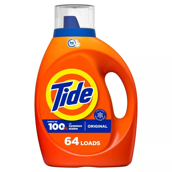 Tide Original Liquid HE Laundry Detergent, 64 Loads, 84 Oz