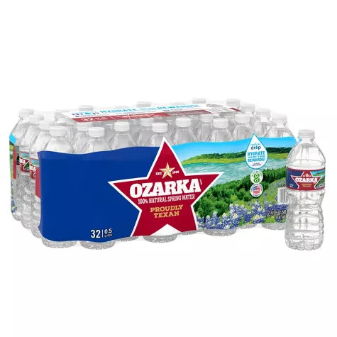 Ozarka Spring Water, 0.5L, 24 Ct