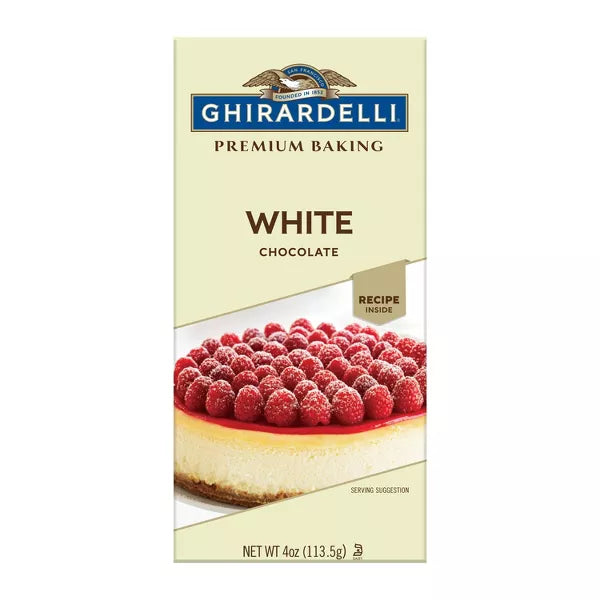 Ghirardelli Premium White Chocolate Baking Bar, 4 Oz