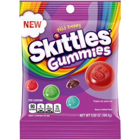 Skittles Gummies Wildberry Peg bag, 5.80 Oz