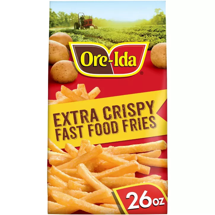 Ore Ida Extra Crispy Fast Food Fries, 26Oz