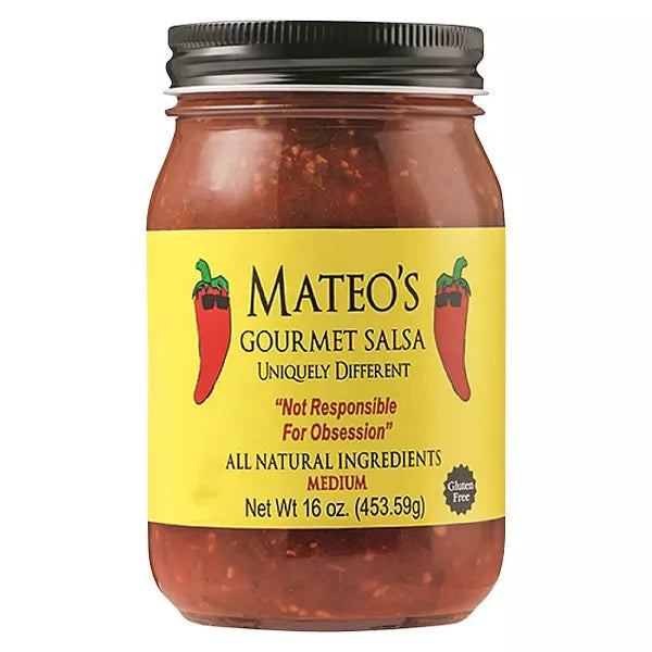 Mateo's Medium Gourmet Salsa, 16 Oz
