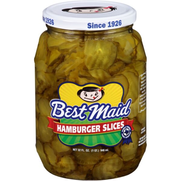 Best Maid Hamburger Pickle Slices, 32 Oz