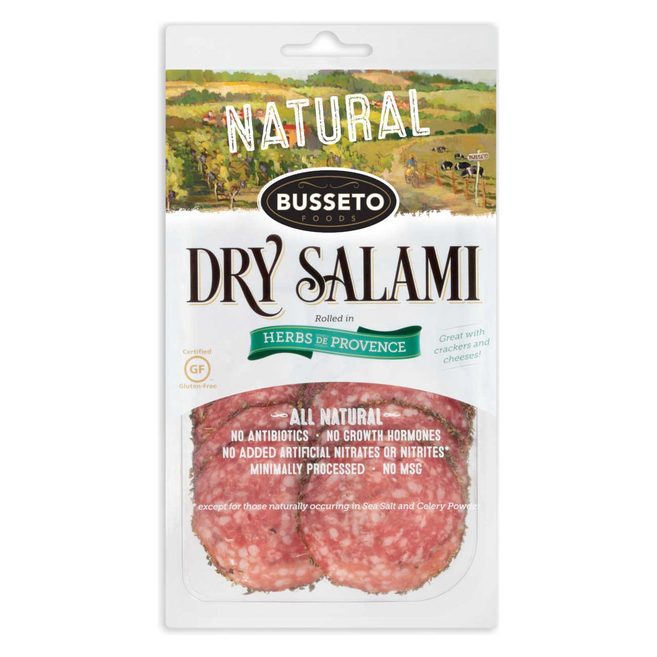 Busseto Dry Salami Herbs de Provence, 3 Oz