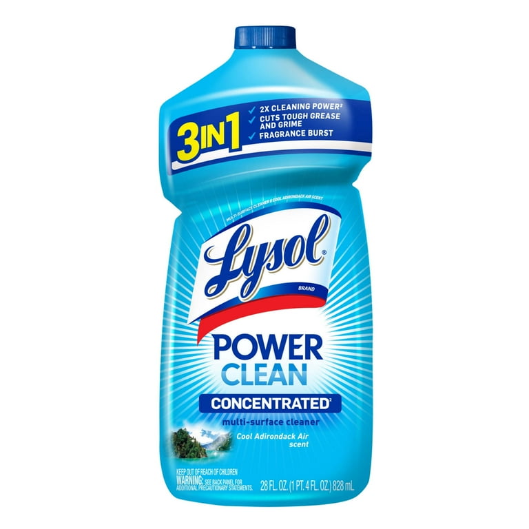 Lysol Clean & Fresh Multi Surface Cleaner Cool Adirondak Air, 28 Oz