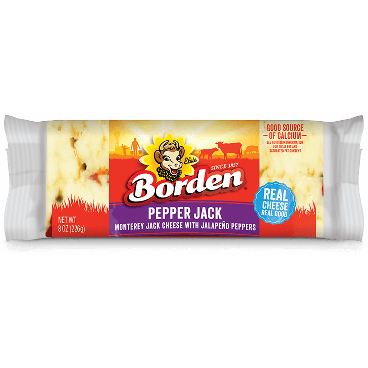 Borden Pepper Jack 8oz Chunk