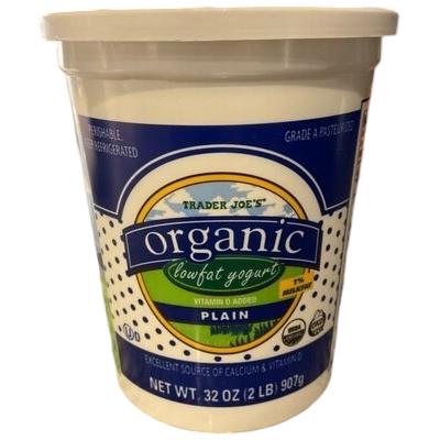 Organic Lowfat Vitamin D added Plain Yoghurt 32oz