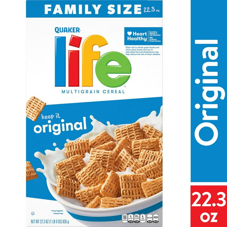 Quaker Life Multigrain Original Cereal, 22.3 Oz