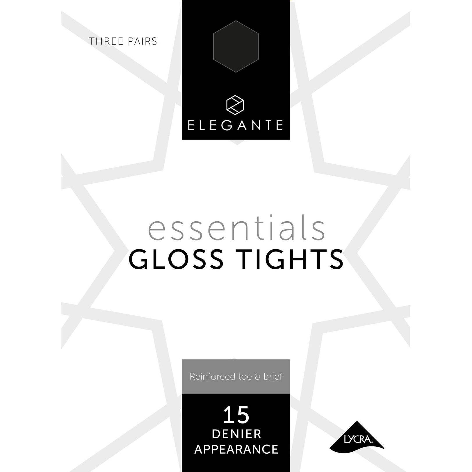 Elegante Essentials Barely Black Gloss Tights