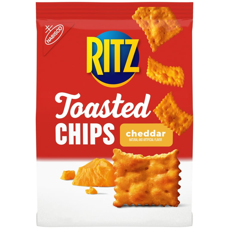 Ritz Toasted Chips Cheddar, 8.1 Oz