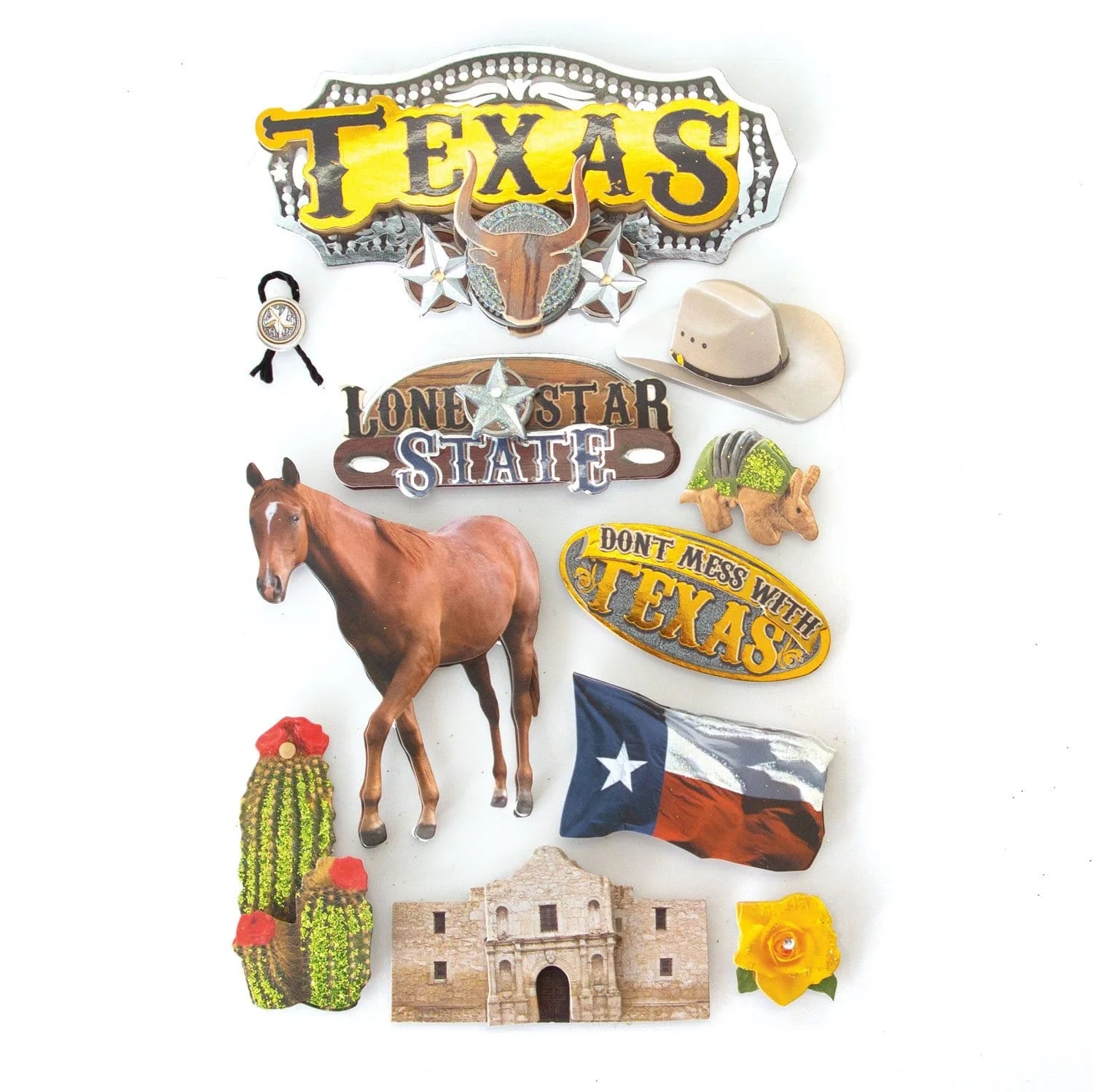 Texas 3D Stickers