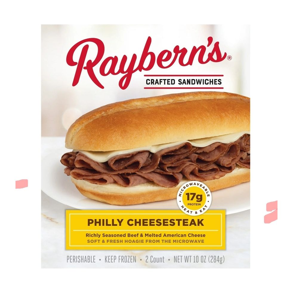 Raybern's Crafted Philly Cheesesteak Sandwich, 10 Oz