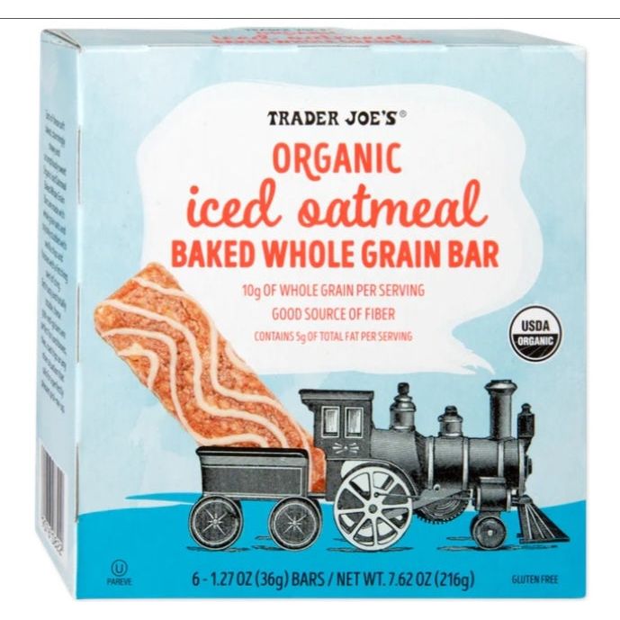 Organic Iced Oatmeal Baked Whole Grain Bar, 7.62 Oz, 6 Ct