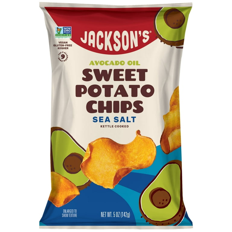 Jackson's Sweet Potato Chips, Sea Salt, 5 Oz